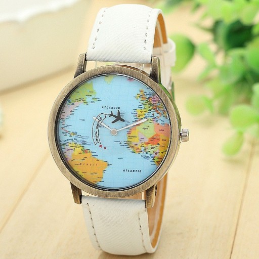 Montres pour femmes avec carte du monde J3114