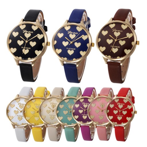 Montres pour femmes avec des cœurs J3226