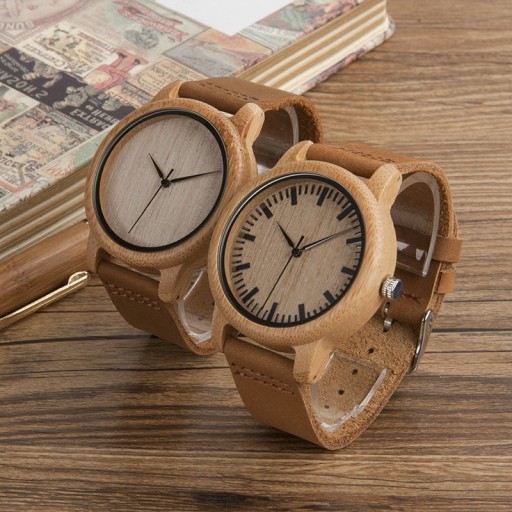 Montres unisex - bois de bambou