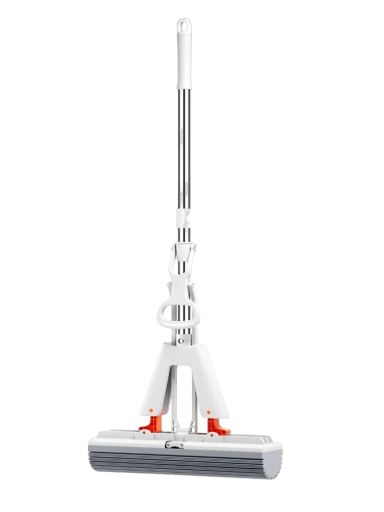 Mop à essorer pour le nettoyage et deux têtes