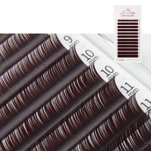 Morandi D - kierretty 8–14 mm paksuus 0,07 mm Hienot pastelliväriset volyymiripset ripsienpidennykseen