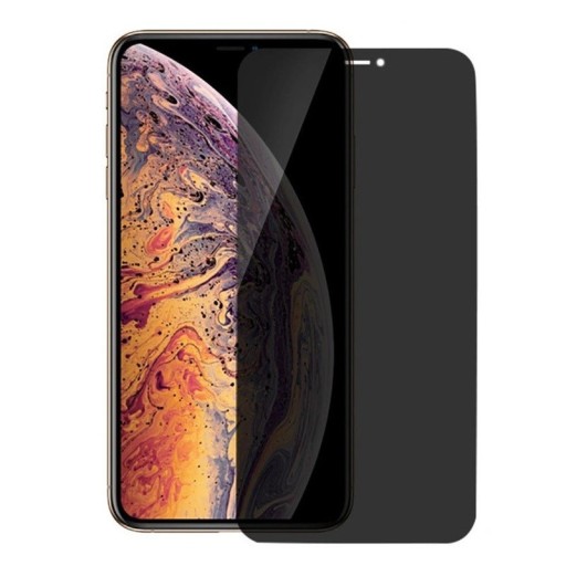 Mörkande härdat glas för iPhone XR