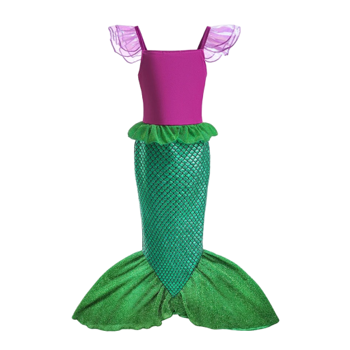Morská panna kostým Dievčenské kostým Cosplay morskej panny Karnevalový kostým morskej víly Halloweensky kostým pre dievčatá