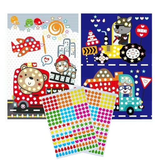 Mosaico adhesivo para niños