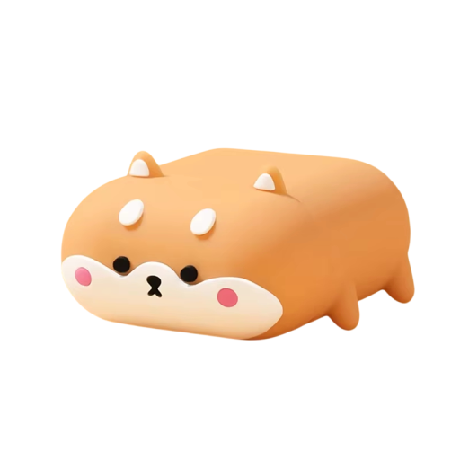 Motivo de cão em capa de silicone para AirPods 3 Capa protetora macia com design adorável para auscultadores