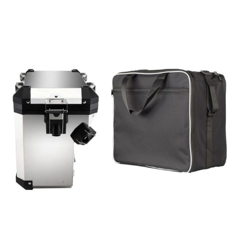 Motocykeltaske til sidekuffert 36 l 42,5 × 22 × 38,5 cm sort tekstil taske til organisering af bagage på motorcykel