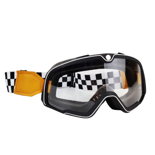 Motocyklové ochranné okuliare s čírym PC sklom UV filter 20 x 9 cm Okuliare na motorku proti vetru a prachu Ochrana očí pri jazde