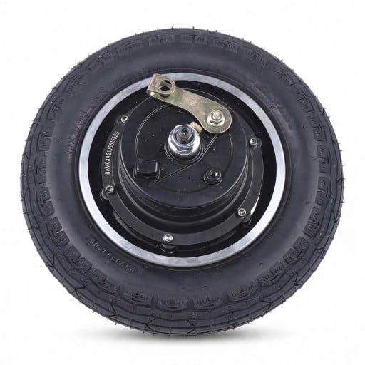 Motor fără perii cu roată de 36 V 350 W Capacitate de până la 100 kg 21 x 4,7 cm Cupru aluminiu și cauciuc Negru Pentru trotinete electrice