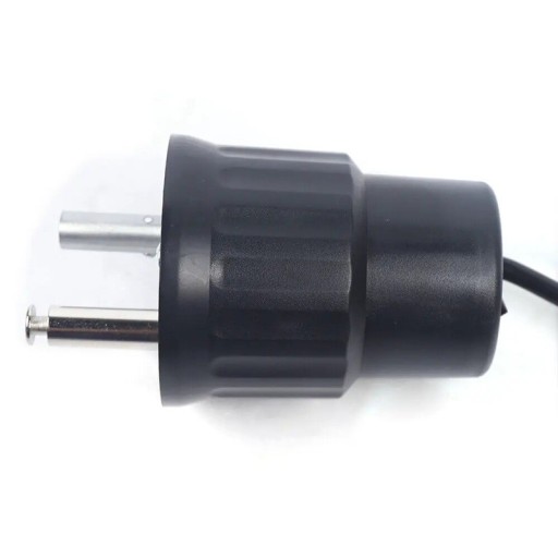 Motor grilu 220 V rotační pohon nosnost 5,4 kg 8,1 x 8,1 x 13,9 cm zinková slitina a ABS kabel 1,6 m černý na otáčení rožně