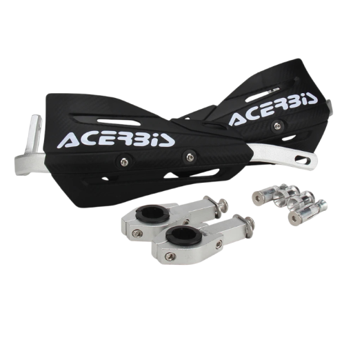 Motorcykel håndbeskytter sæt 2 stk. dækning af bremse-, koblings- og gasgreb længde 31 cm PP plast med aluminium forstærkning til cross og enduro