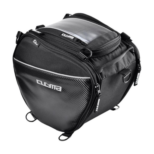 Motorcykel taske over tank 25 l 32 × 20 × 25 cm sort rejsetaske til scooter og motorcykel til opbevaring af bagage og udstyr