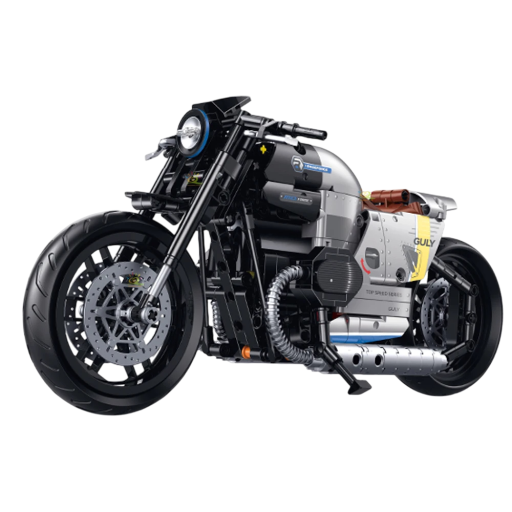 Motorcykelbyggsats 508 st 32 x 13,5 x 16 cm Fällbar modell 1:8 Teknisk byggsats För barn och vuxna 6+