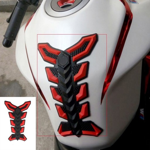 Motorcykelklistermærke - fiskeskelet