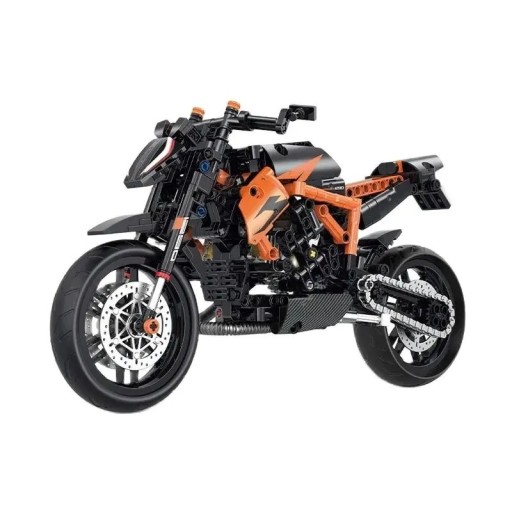 Motorcykelsats 579 st Hopfällbar racermotorcykel 1:8 33 x 17 x 12 cm Detaljerad modell För motorcykelälskare Teknisk kit
