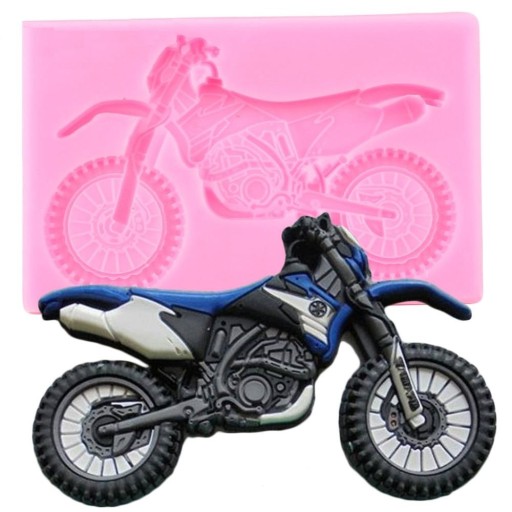 Motorfiets siliconen mal
