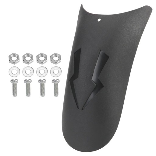 Motorfiets spatbord 25 x 16,5 x 10,5 cm Universeel achterspatbord Zwarte uitvoering Bescherming tegen modder en water