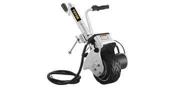 Motorizovaný pojezd pre karavany a prívesy 350 W, 12 V, hliníkový rám, kolo 19 cm, automatická brzda, nosnosť do 2270 kg, strieborný