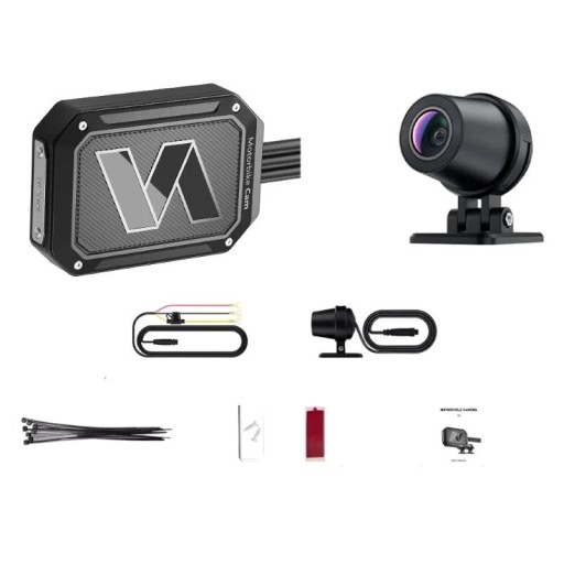 Motorkamera M1 Vandtæt skjult videorecorder DVR HD 2560 x 1440 IP66 Nattesyn Sort Optager til motorcykel og bil