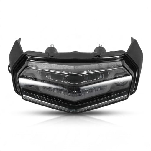 Motorrijtuig LED achterlicht Yamaha Tenere 700 XTZ700 Remlicht met geïntegreerde knipperlichten 152 x 52 mm 12 V Rooklens Voor motorfiets