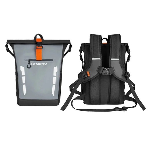 Motorrugzak waterdicht reflecterend 20 l 29 × 59 × 16 cm grote tas voor de motor voor reizen en dagelijks gebruik
