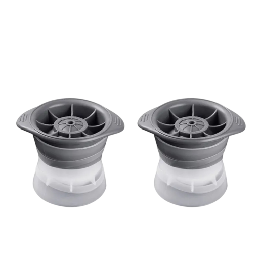 Moule à glaçons rond en silicone écologique 2 pièces