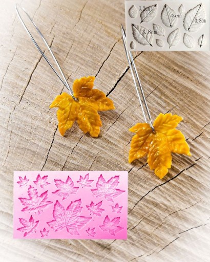 Moule à pâtisserie 3D avec des feuilles