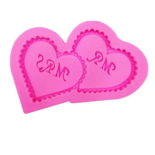 Moule en silicone Mr et Mrs
