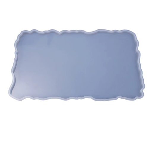 Moule en silicone pour plateau en résine 34,6 x 21 cm Forme rectangulaire pour moulages Plateau en résine Plateau Décoration