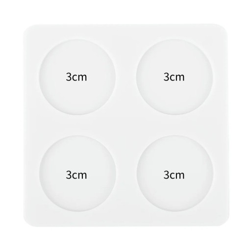 Moule en silicone pour sceaux cercles 3 cm Moule 8 x 8 cm Moule rond pour la fabrication de sceaux en cire création créative