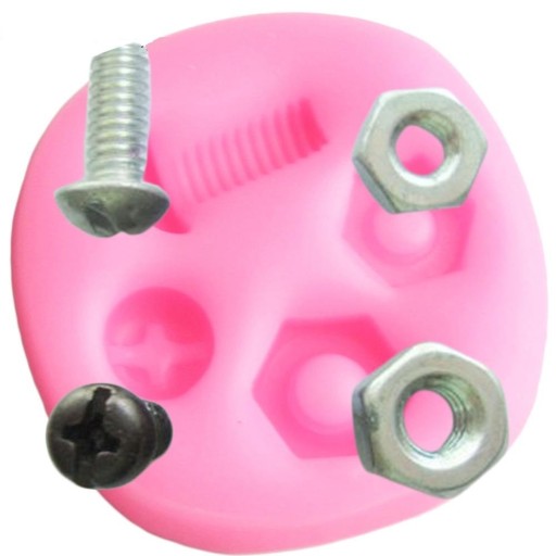 Moule en silicone vis et écrous