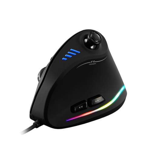 Mouse de gaming verticală ZELOTES C18 optică 10000 DPI iluminare RGB 11 butoane programabile ergonomică pentru jocuri