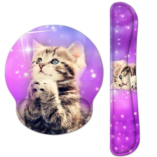 Mouse pad ergonomic cu suport pentru încheietura mâinii pentru tastatura K2558