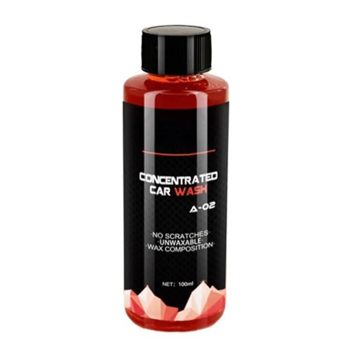 Mousse de nettoyage pour voitures 100 ml Liquide super moussant pour le lavage de véhicules Carrosserie Vitres Jantes Nettoyage intensif et protection de la peinture