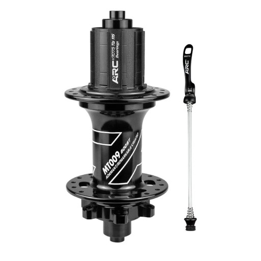 Mozzo posteriore per ruota 28 fori 141x10 mm HG 8–11 velocità alluminio nero per biciclette MTB con sgancio rapido