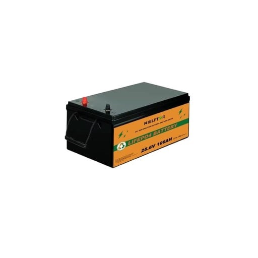 Μπαταρία LiFePO4 25,6 V 100 Ah 2560 Wh Smart 8S 100 A BMS Λιθίου Μαύρη για Καραβάνια, Σκάφη, Οικιακά Αυτοκίνητα και Ηλιακά και Εφεδρικά Συστήματα