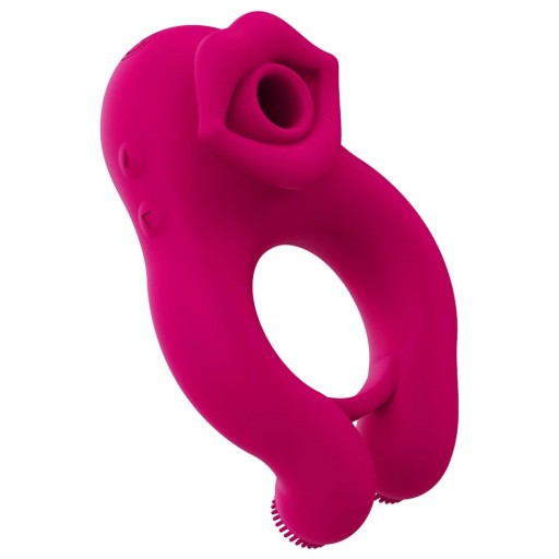 Mujeriego de mujer en forma de anillo con ventosa con labios. Embalaje discreto.