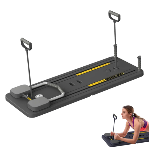 Multifunkciós fitnesz edzőszőnyeg 106 × 41 × 7 cm időzítővel PP + ABS + hab, összecsukható hasizom és törzs edző