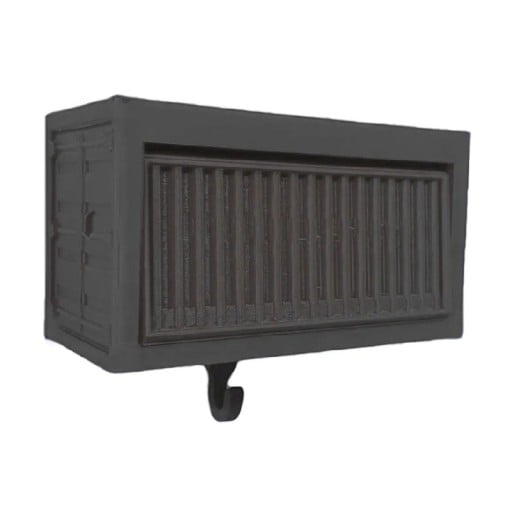 Multifunkční držák na klíče s otevíracími dveřmi 10,3x5x6 cm z PVC pro uložení klíčů a drobností v předsíni