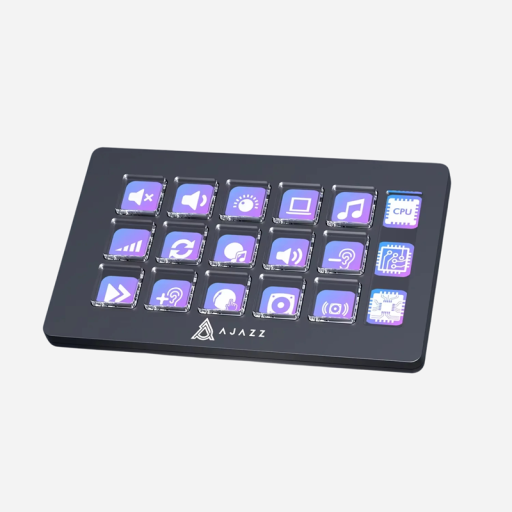Multifunktionel konsolpanel Ajazz AKP153E tilpasselige knapper til hurtig betjening af applikationer