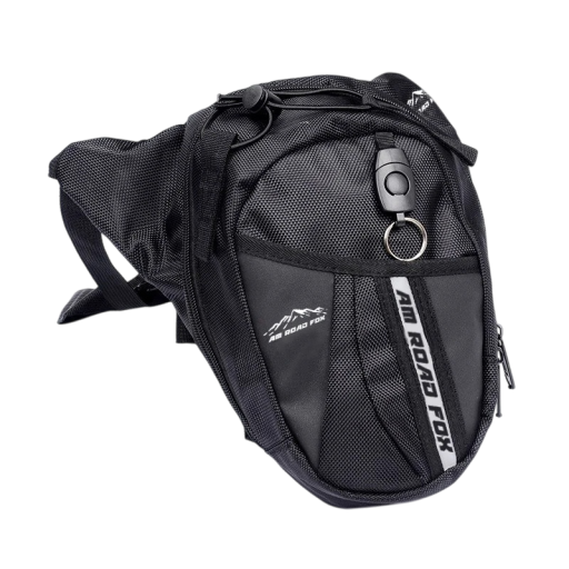 Multifunktionel motorcykelbentaske 27×25×7 cm Oxford-bæltetaske udendørs motorcykeltaske til mænd, biker-lårtaske