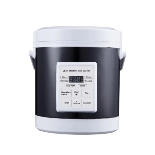 Multifunktionel riskoger med display 1,2–1,6 l elektrisk sort-hvid køkkengryde til ris, suppe og grød