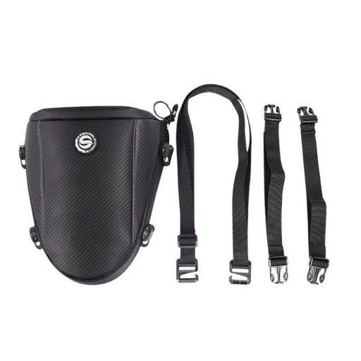 Multifunktionel vandtæt motorcykelbagsædetaske 31,5 × 25,5 × 20 cm nylon skuldertaske med regnslag til motocrosskørere