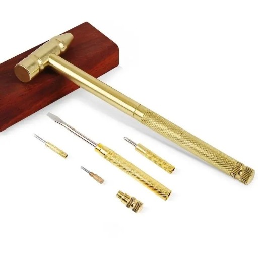 Multifunktionshammer med skruetrækker Hammer med aftagelig skruetrækker Multifunktionsværktøj Minihammer 17 cm