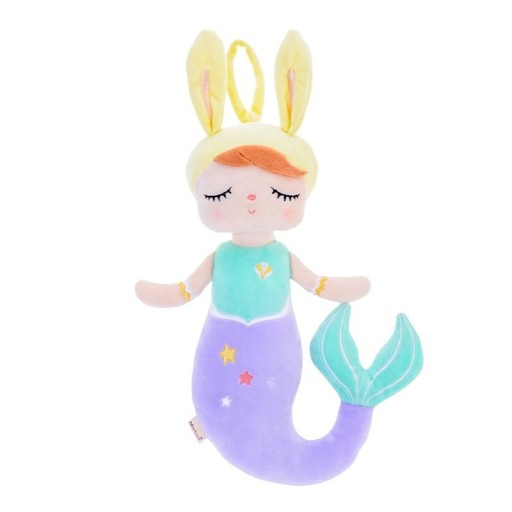 Muñeca de peluche sirena dormida