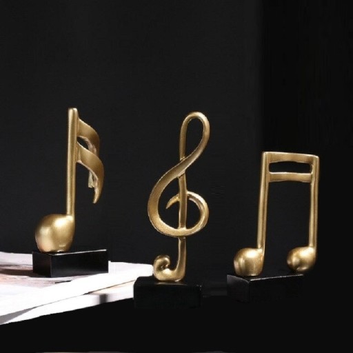 Musical Note Sculpture 3 pcs