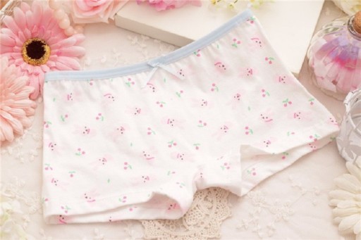 Mutandine da bambina con ciliegie - 4 pz