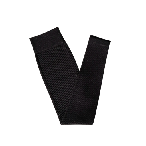 Naadloze sportlegging met hoge taille, geribbeld ontwerp, compressie taille, ademend materiaal, stretch fitnessbroek, snel drogend