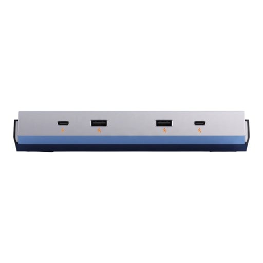Nabíjecí dok pro Teslu Model Y Juniper 2025-2026 a Model 3 Highland 2024-2026 4 Porty USB-C a USB Až 65 W Stříbrný Do středové konzole