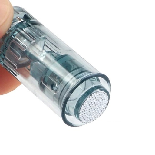 Nadelaufsätze für Derma Pen 10 Stück Austauschbare runde Nano-Nadelköpfe für Microneedling Pen Nachfüllungen für Mesotherapie-Tool Kompatibel mit Dr. Stift M8