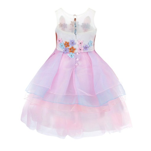 Nádherné dievčenské šaty s jednorožcom J2580